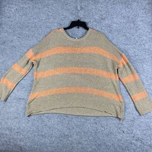 Wishlist Sweater Women's L  Oversized Knit  Stripe Lagenlook‎ Boho Girly Flow